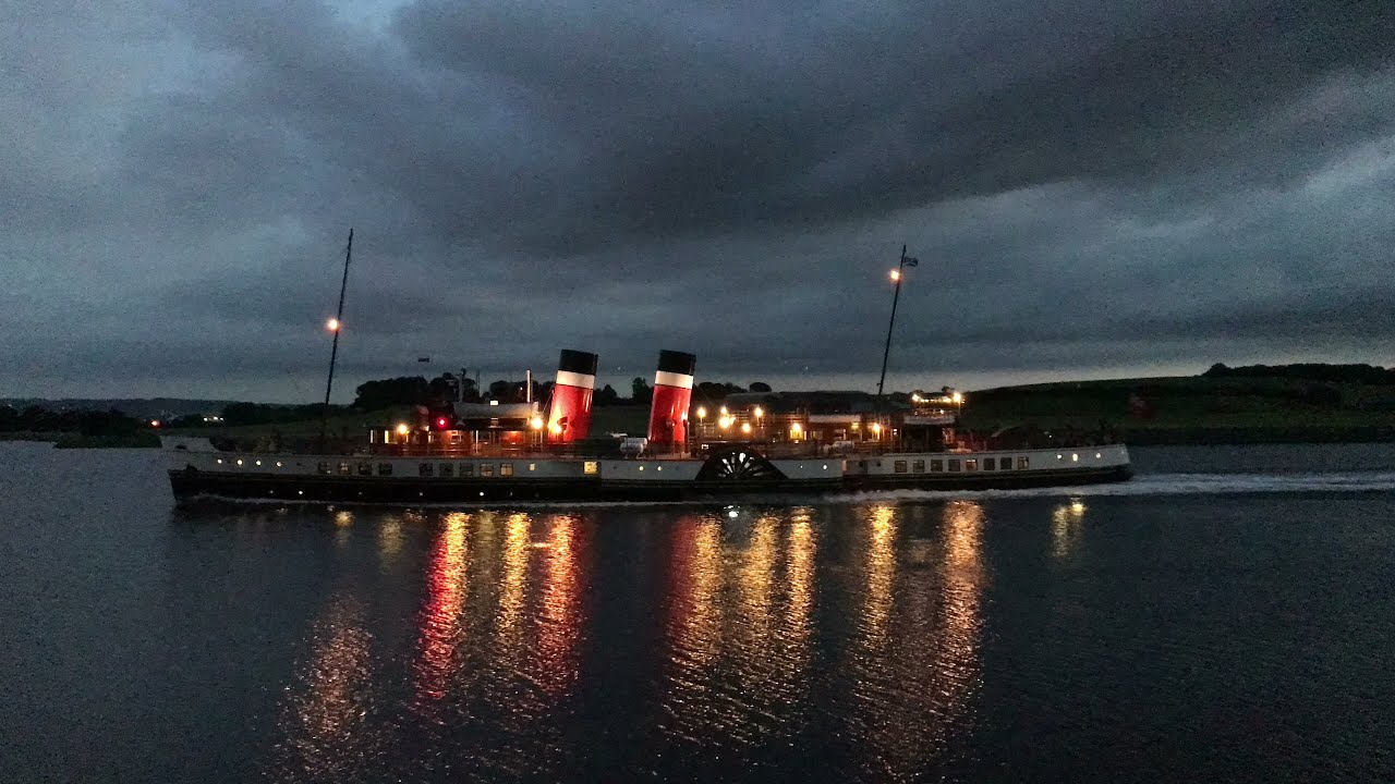 PS Waverley - Leaving Greenock and passing Clydebank - 12th July 2018