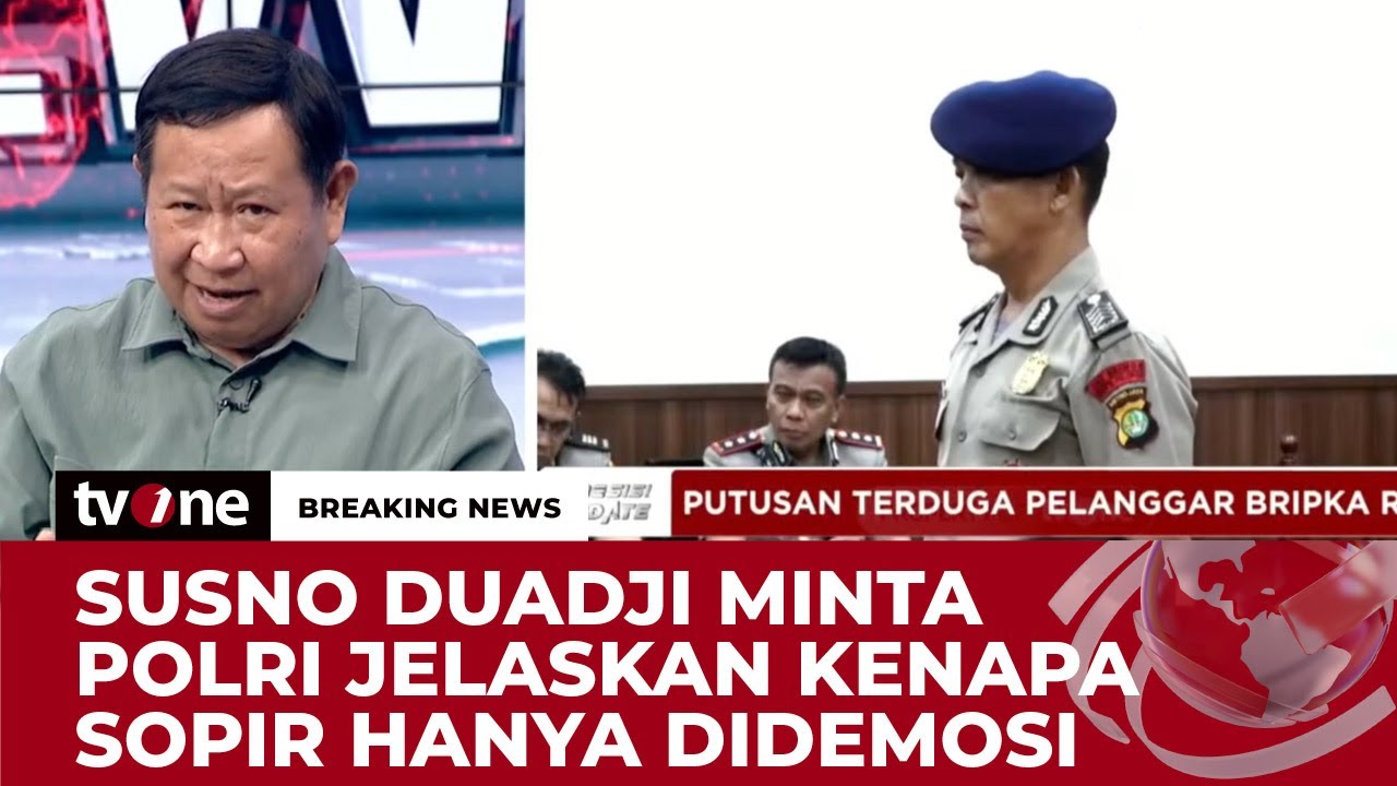 Susno Duadji Heran Sopir Rantis Penabrak Affan Diberi Sanksi Demosi 7 Tahun | Breaking News tvOne