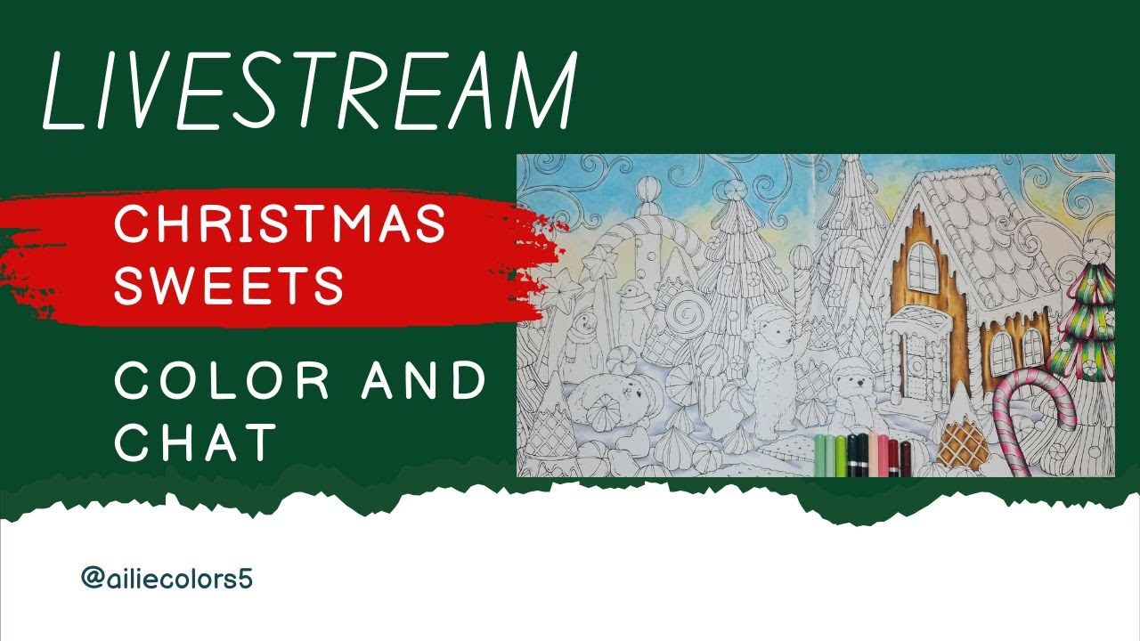 Color and Chat Livestream: Christmas Wonderland in Symphony of Cute Animals | How to color sweets