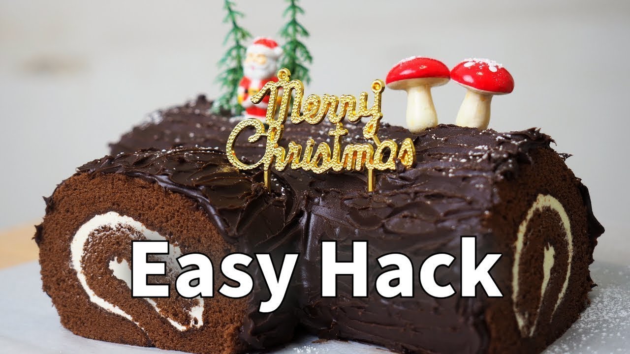 How to Make a Christmas Log Cake the Easy Way