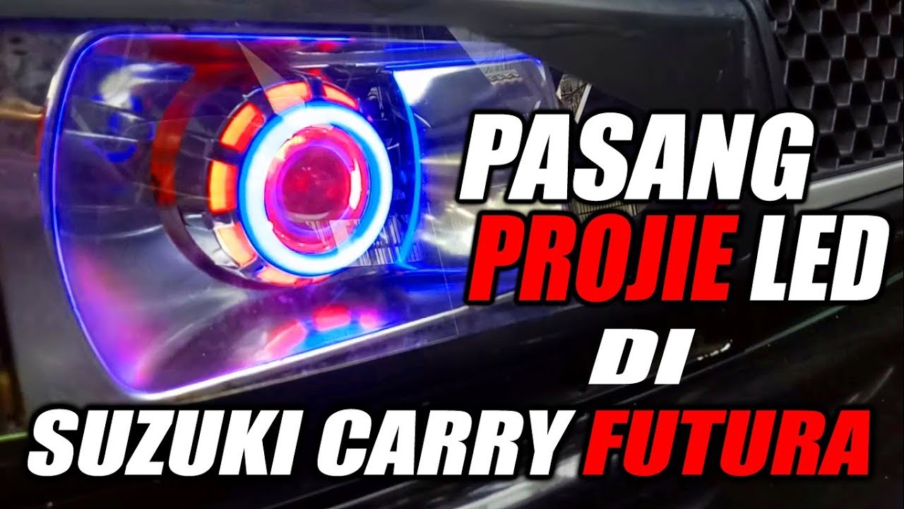pasang sendiri projie led dan custom stoplamp pick-up carry futura