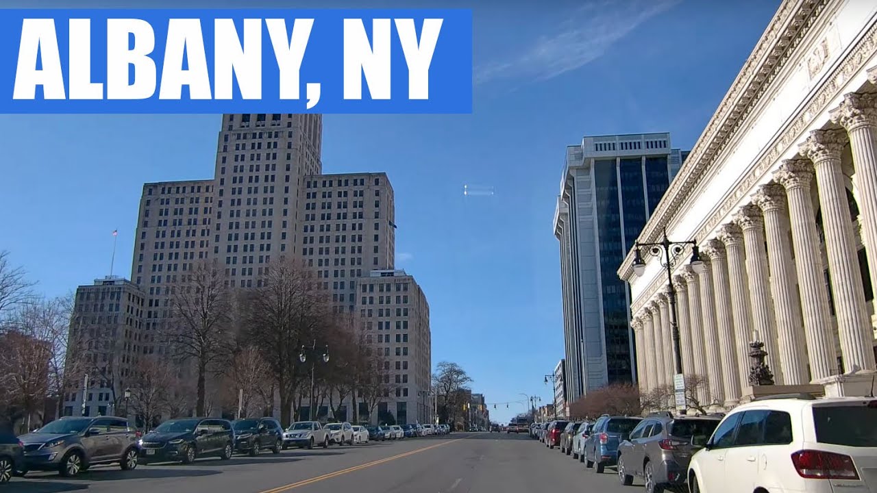Albany Downtown and Center Square drive around in 4K