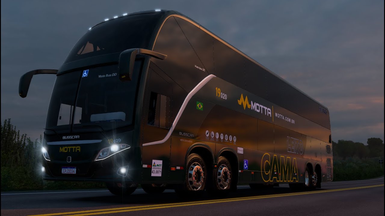 ETS 2 Mapa  RBR no G27, Campo Grande Até Belo Horizonte no, Marcopolo G8 1200