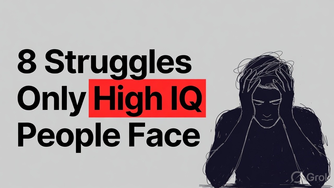 8 Dark Struggles of Highly Intelligent People (Psychology Explained)