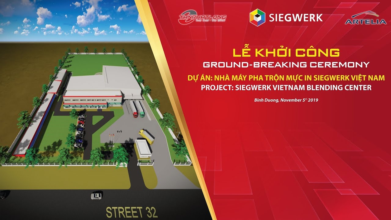 Lễ khởi công dự án Siegwerk - Tân Phát Long ngày 5.11.2019