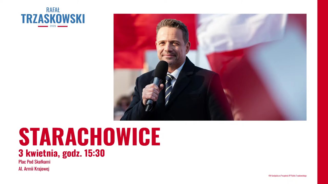 Rafał Trzaskowski: Spotkanie z wyborcami, Starachowice, 3.04.2025 | Cała Polska naprzód!