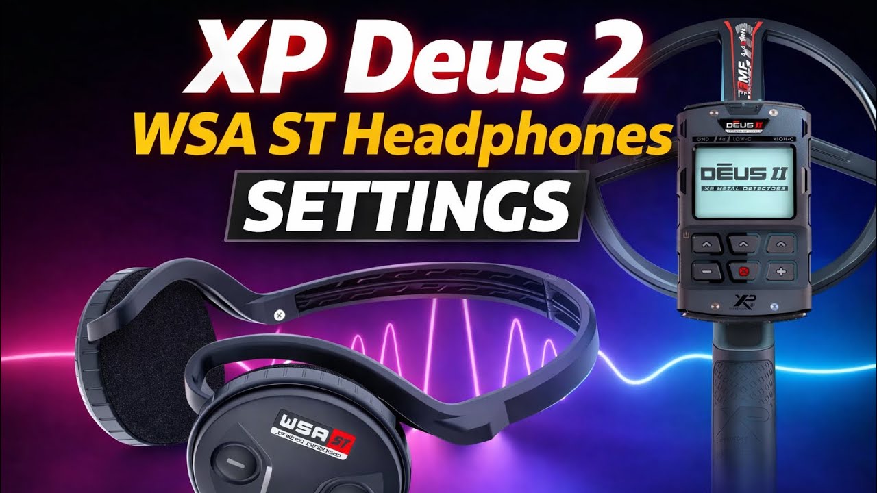 XP WSA ST Headphones Settings and Detecting /Coin and Silver Finds Metal Detecting /Audio 1 Settings