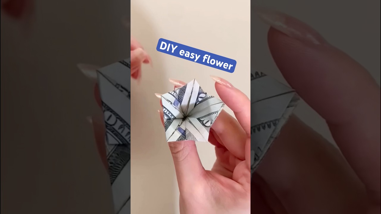 How to money flower #shorts #origami #diy #giftideas