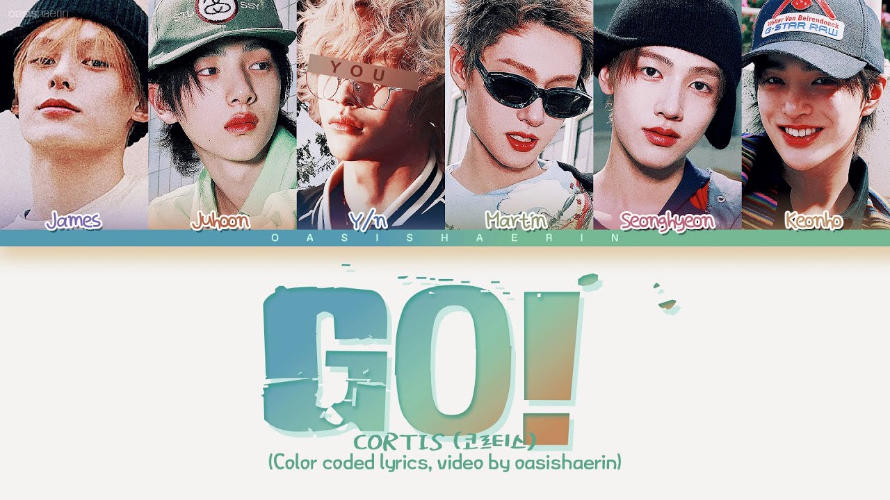[Karaoke ver.] [CORTIS 코르티스] 'GO!' : 6 members (You as member) Color Coded Lyrics