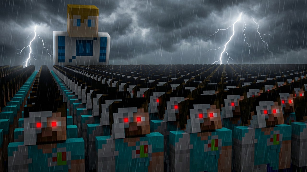 AI SYMULUJE CYWILIZACJE w MINECRAFT