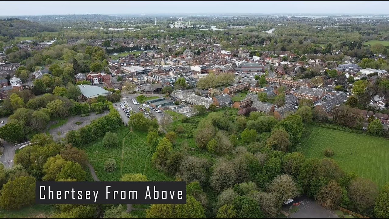 Chertsey From Above