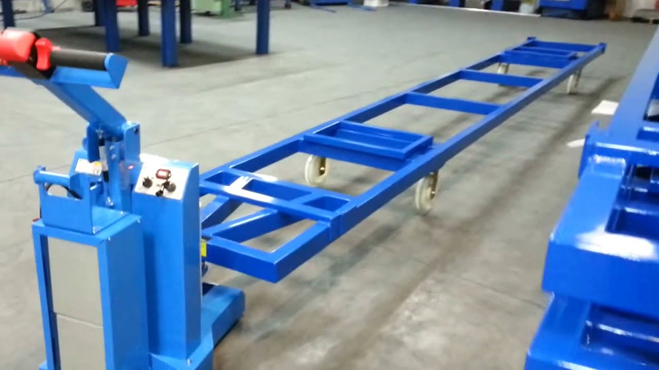 Tireur pousseur - Chariot de manutention pour charge lourde sur mesure - Civières de profils longs