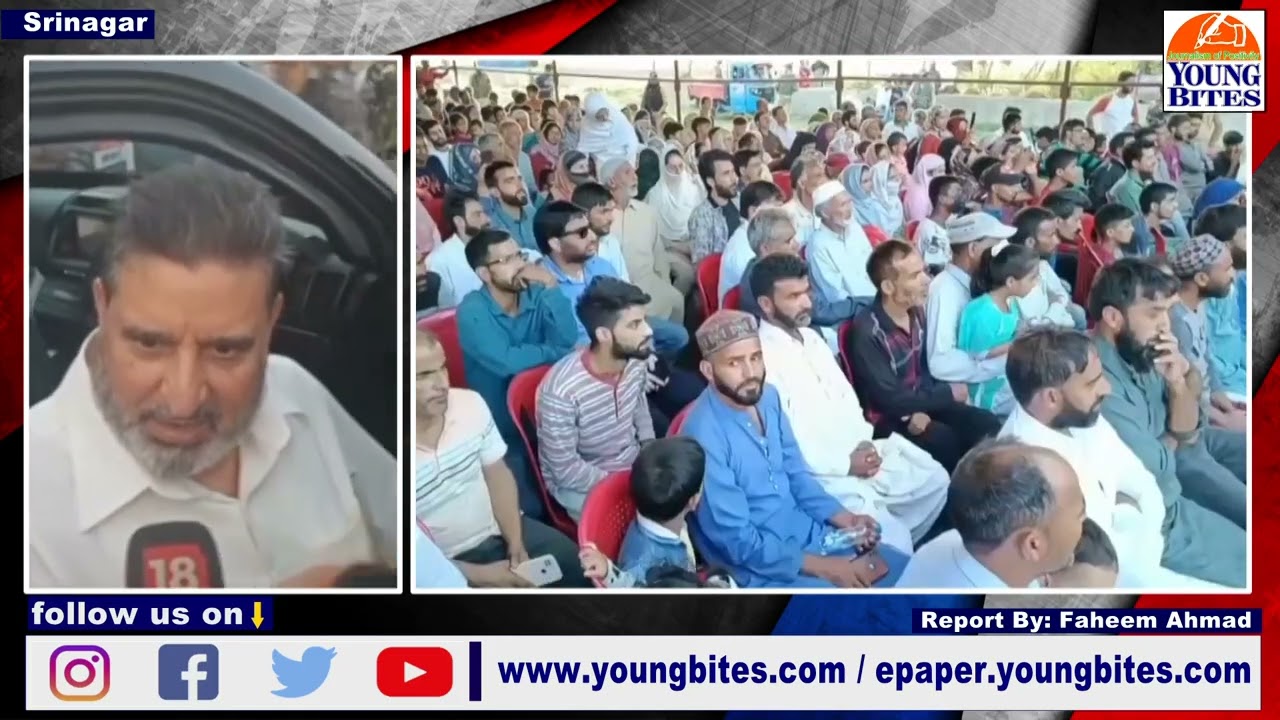 Jammu and kashmir Apni Party Holds Worker's Mega Rally at Habak Shanpora