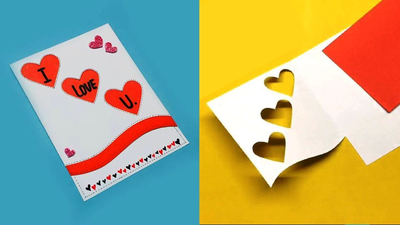 How to Make a Love Card For Loved Ones | I Love You Card Ideas | Greeting Cards Latest Design | #63