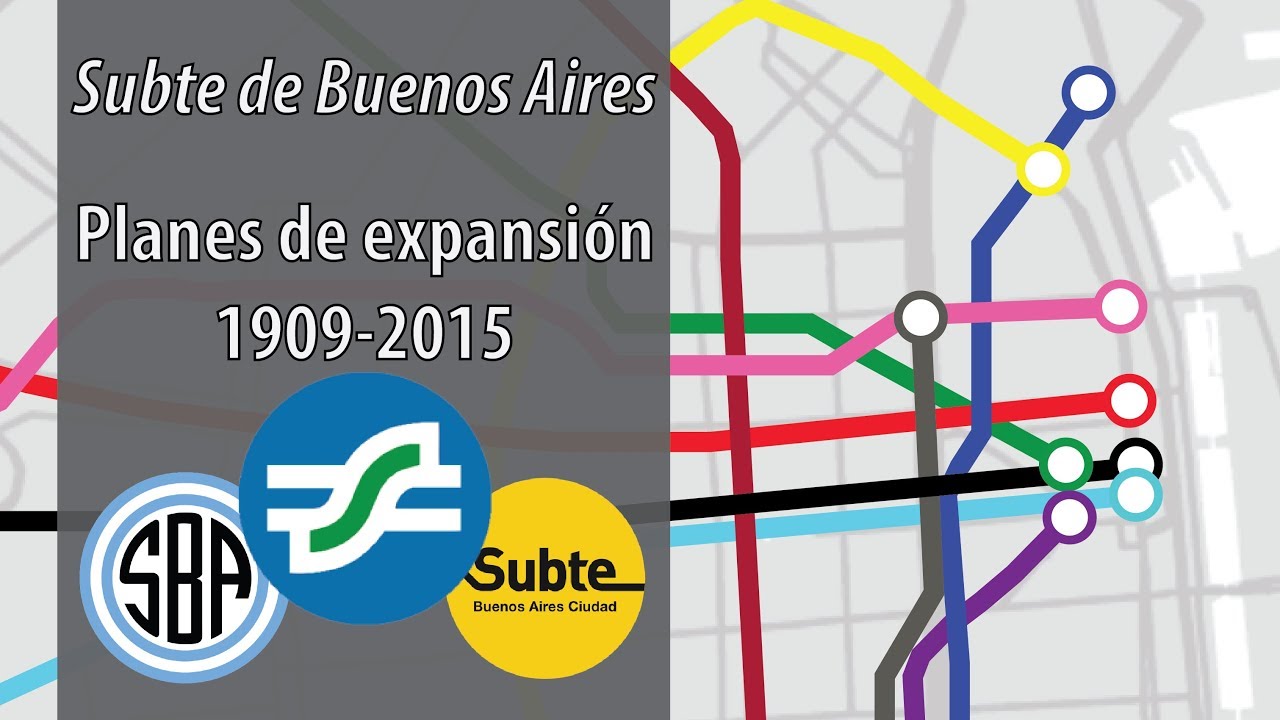 Subte: Planes de expansión 1909-2015