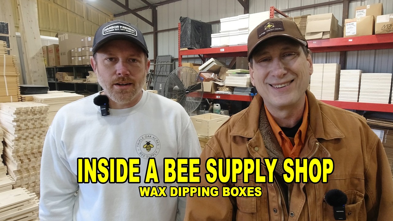 Inside a Bee Supply Manufacturer – Wax Dipping Hive Boxes & Shop Tour