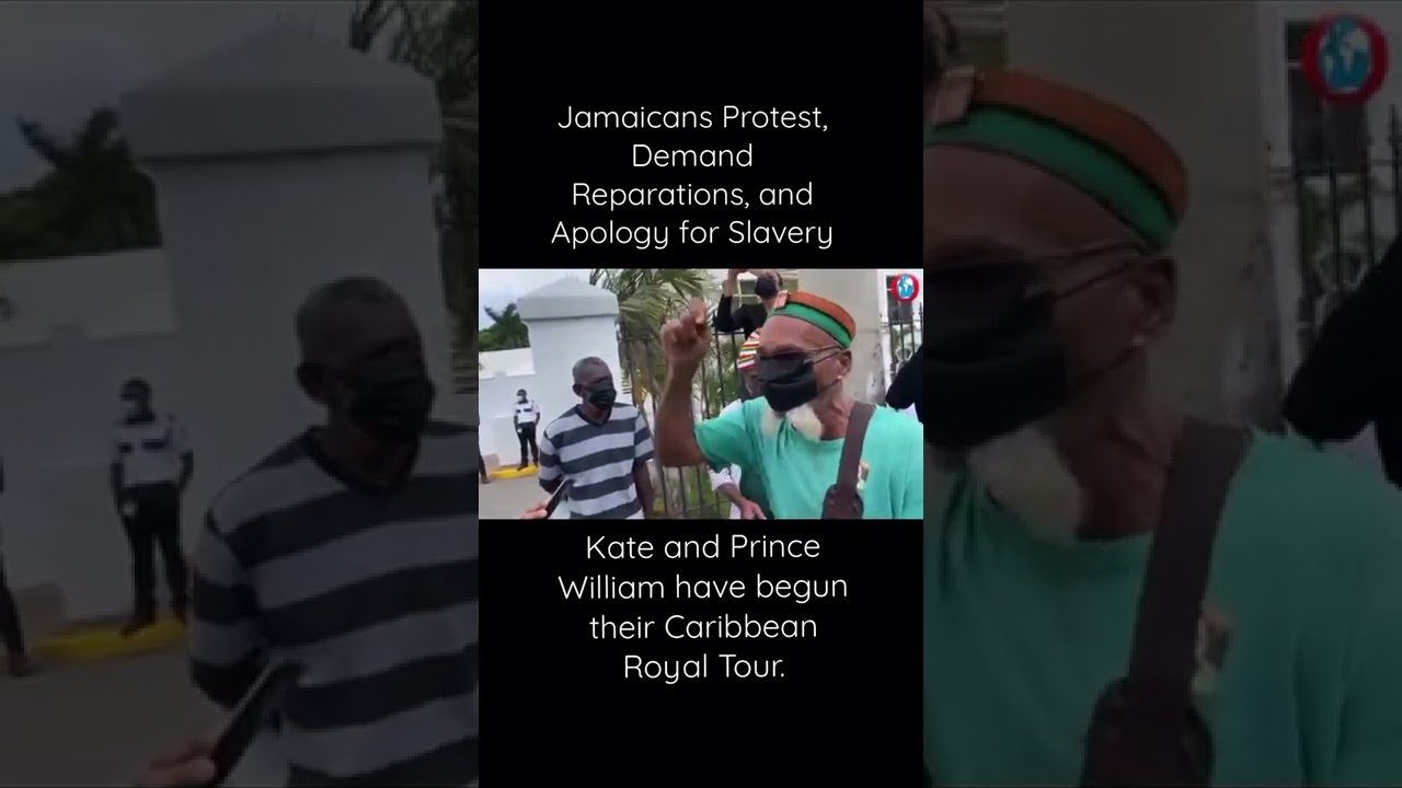 Jamaicans protested as Prince William and Kate tour the island