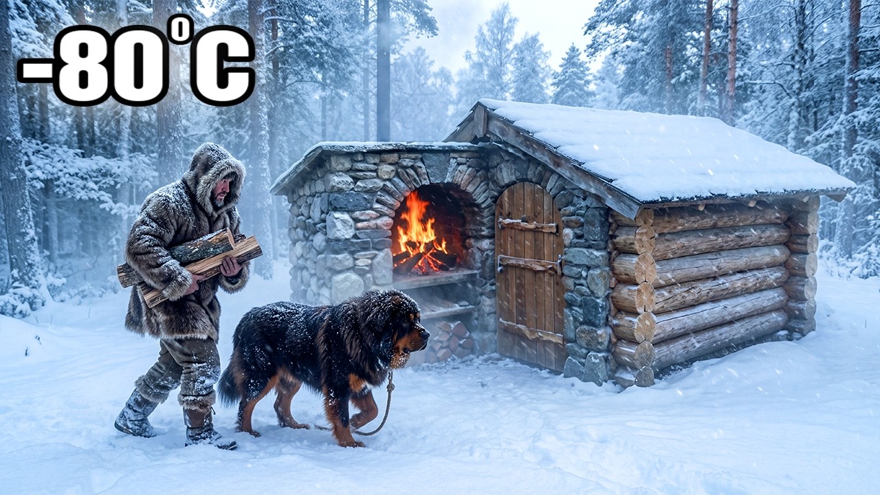 Surviving -80°C with My Tibetan Mastiff | Extreme Winter Survival