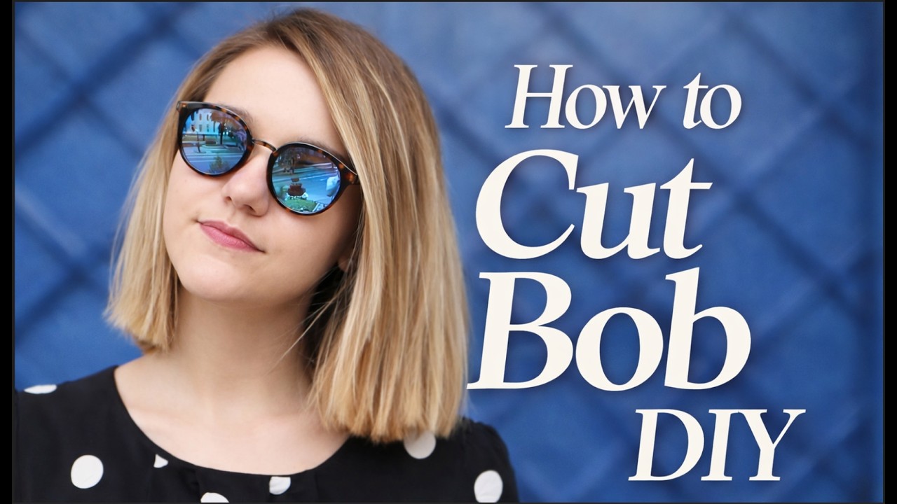 How to cut bob at home ✂️ No Hairstylist needed!