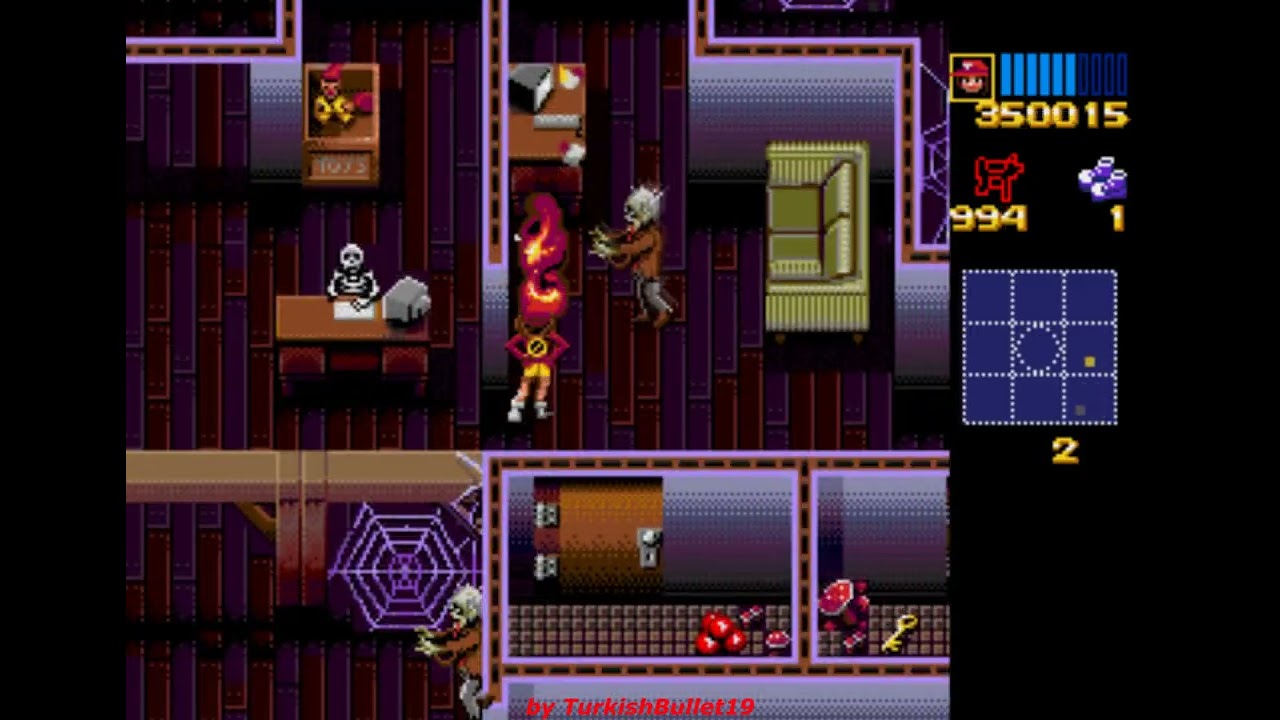 Zombies Ate My Neighbors [USA] (Sega Genesis) - (Level 17 - Office of the Doomed | 100%)
