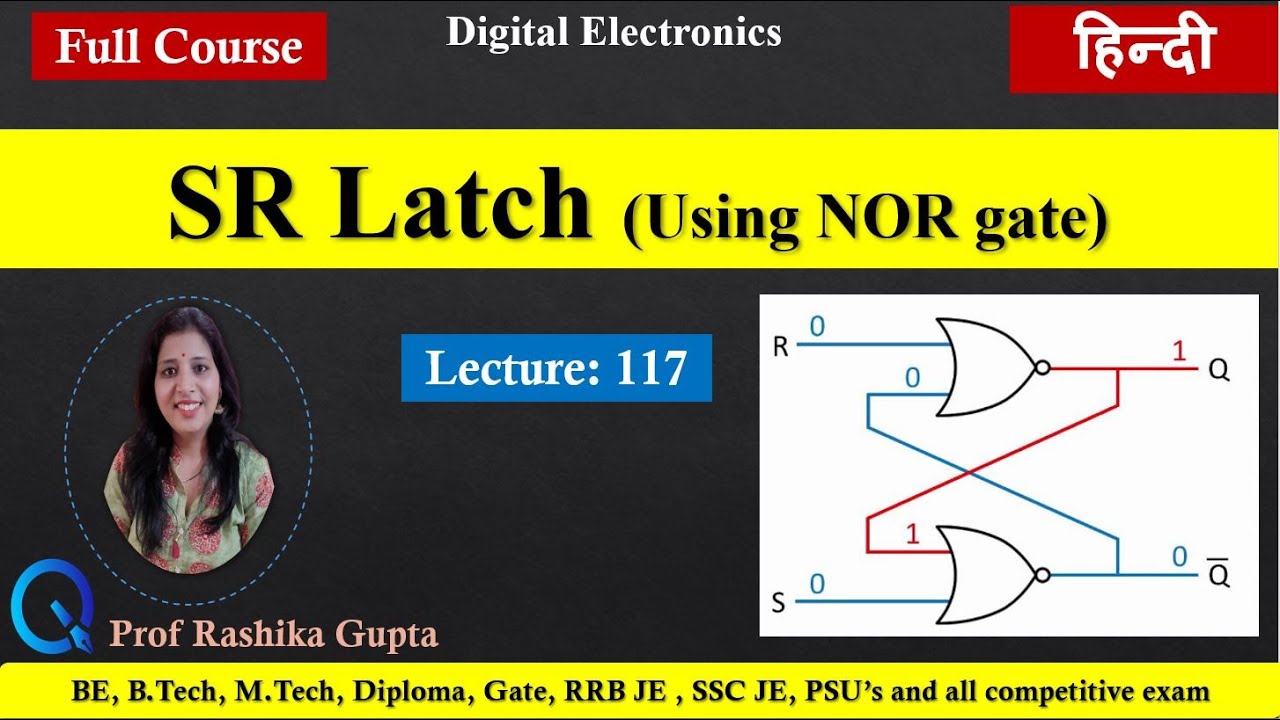 #117  SR Latch using NOR gate | NOR SR Latch | Digital Electronics.
