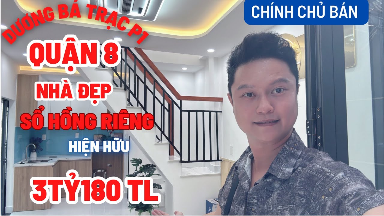 Nhà Đẹp Đầu năm ở Quận 8 đường Dương Bá Trạc P1Q8 🔥Sổ Hồng Riêng giáp Quận 1 chỉ 3T180 TL 👍