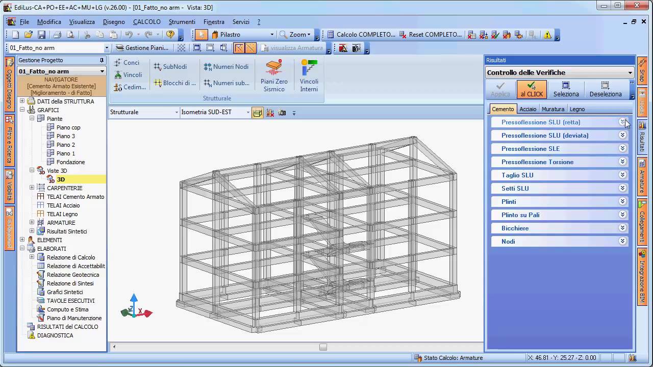 Software Verifiche degli Edifici Esistenti in C.A. - EdiLus-EE (2012)