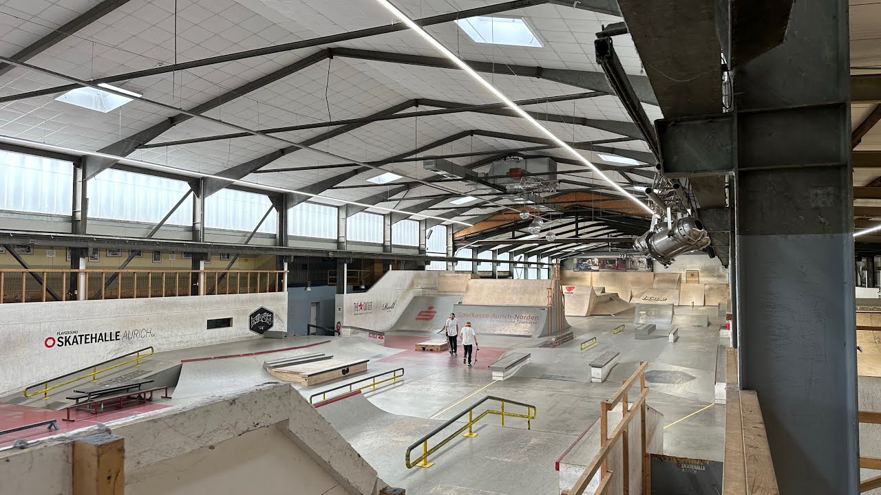 Erstes Video in der größten skatehalle Aurich