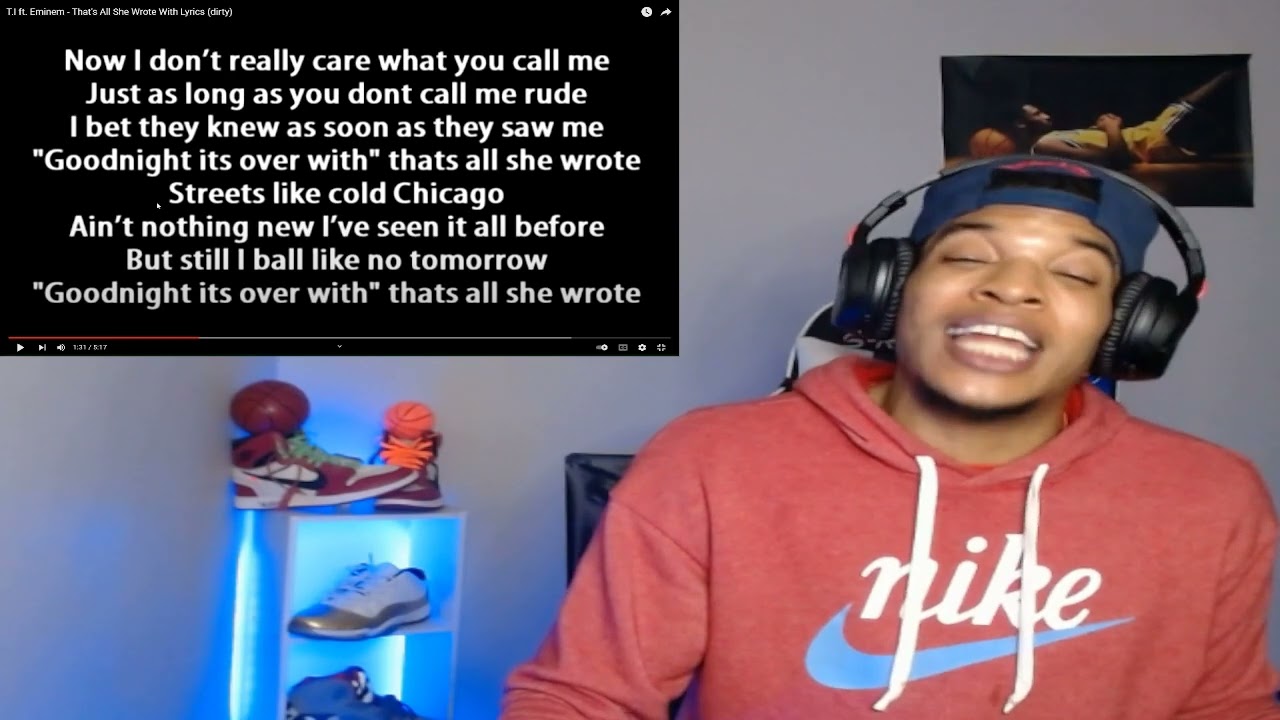 FIRST TIME HEARING TI x EMINEM - THAT'S ALL SHE WROTE (REACTION)