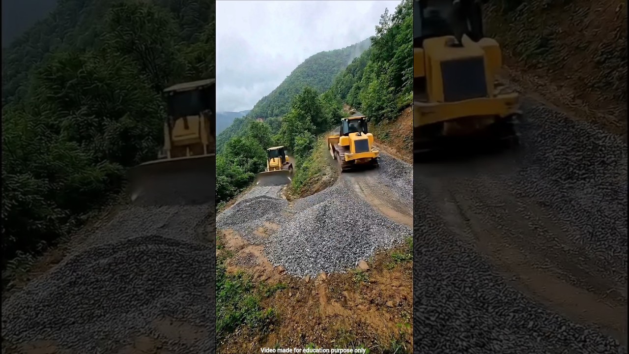 China Rebuilds Race Track Overnight After Heavy Rain 😱#shortvideo #viralvideo