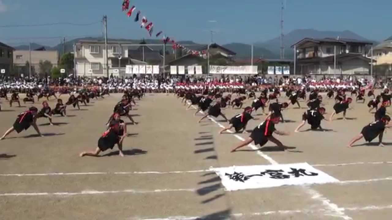 吉田ソーラン2014　10月11日運動会　中央カメラ　（南中ソーラン）