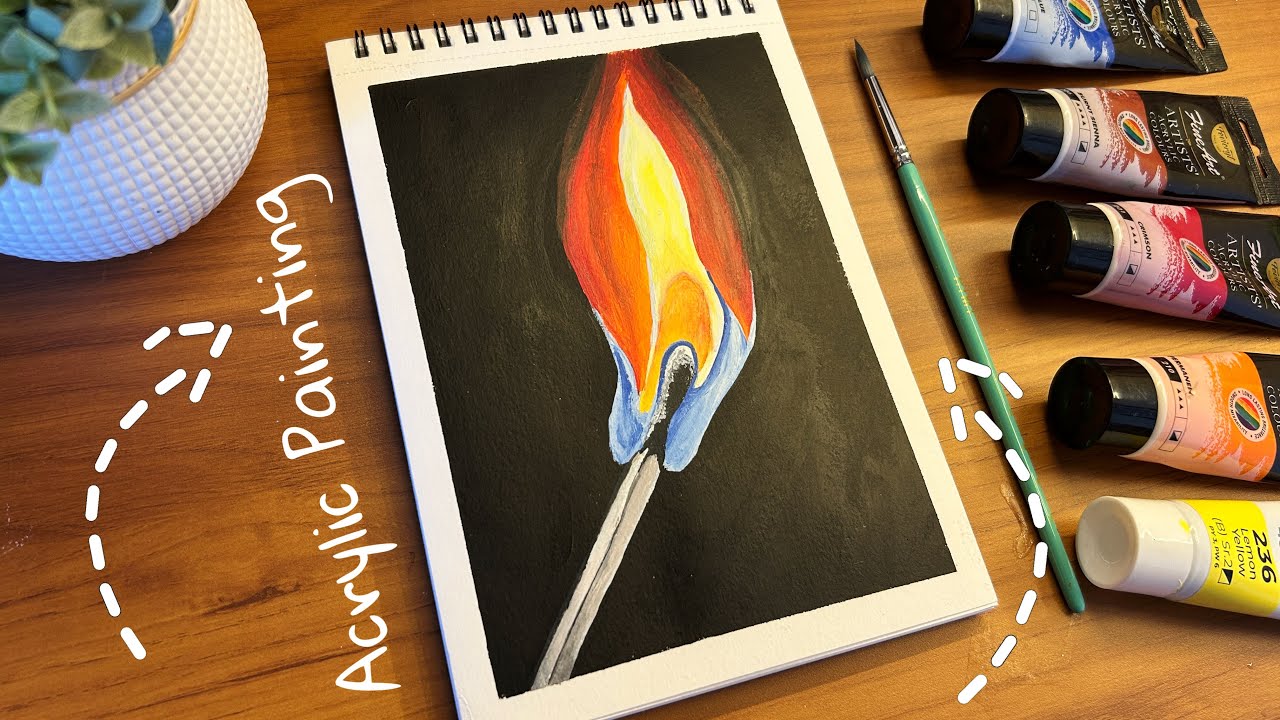 ✨Acrylic Painting for Beginners | Step by Step Tutorial | Acrylic Painting ✨