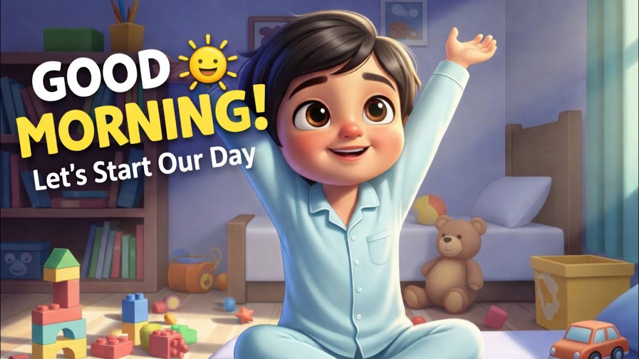 Good Morning Habits for Kids 🌞 | Clean Up, Exercise & Go to School