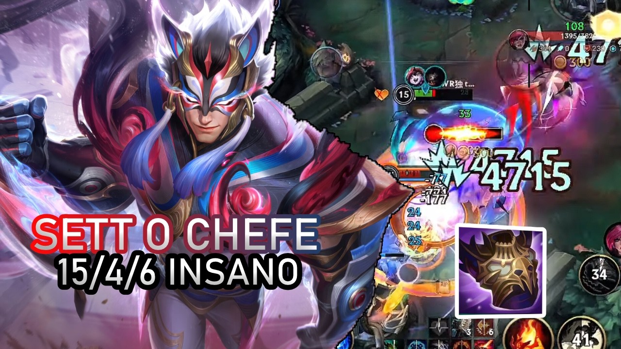 ESSA NOVA BUILD DO SETT É INSANA 4k DE TRUE DAMAGE- WILD RIFT