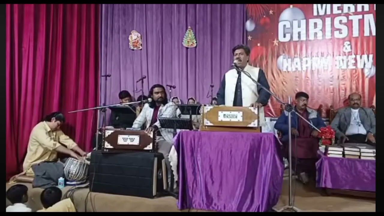 (CHRISTMAS GEET)  SUNG BY [ MY FATHER USTAD QAISER JIMMY KHAN ] TABLA BY [ NATAN JIMMY KHAN ]