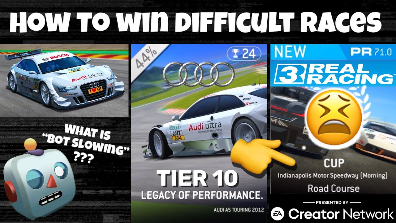 Passing Difficult Races ￼in Real Racing 3 • Audi A5 Touring Featured