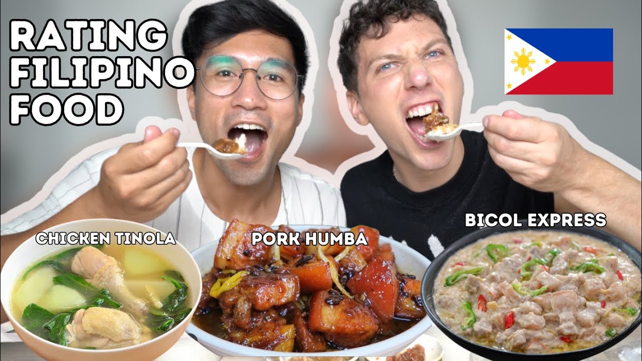 Italian Rating Filipino Food (4/10): Chicken Tinola, Bicol Express, Pork Binagoongan, Pork Humba