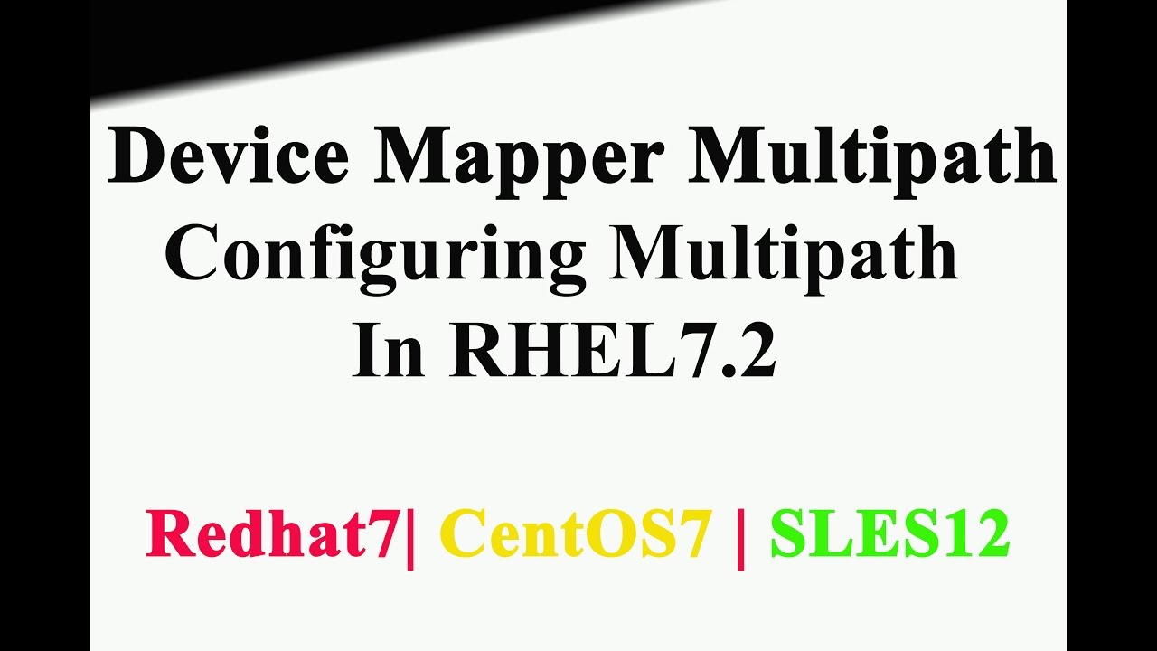 Настройка многопутевого доступа в Red Hat Enterprise Linux Server 7 | Встроенная многопутевая нас...