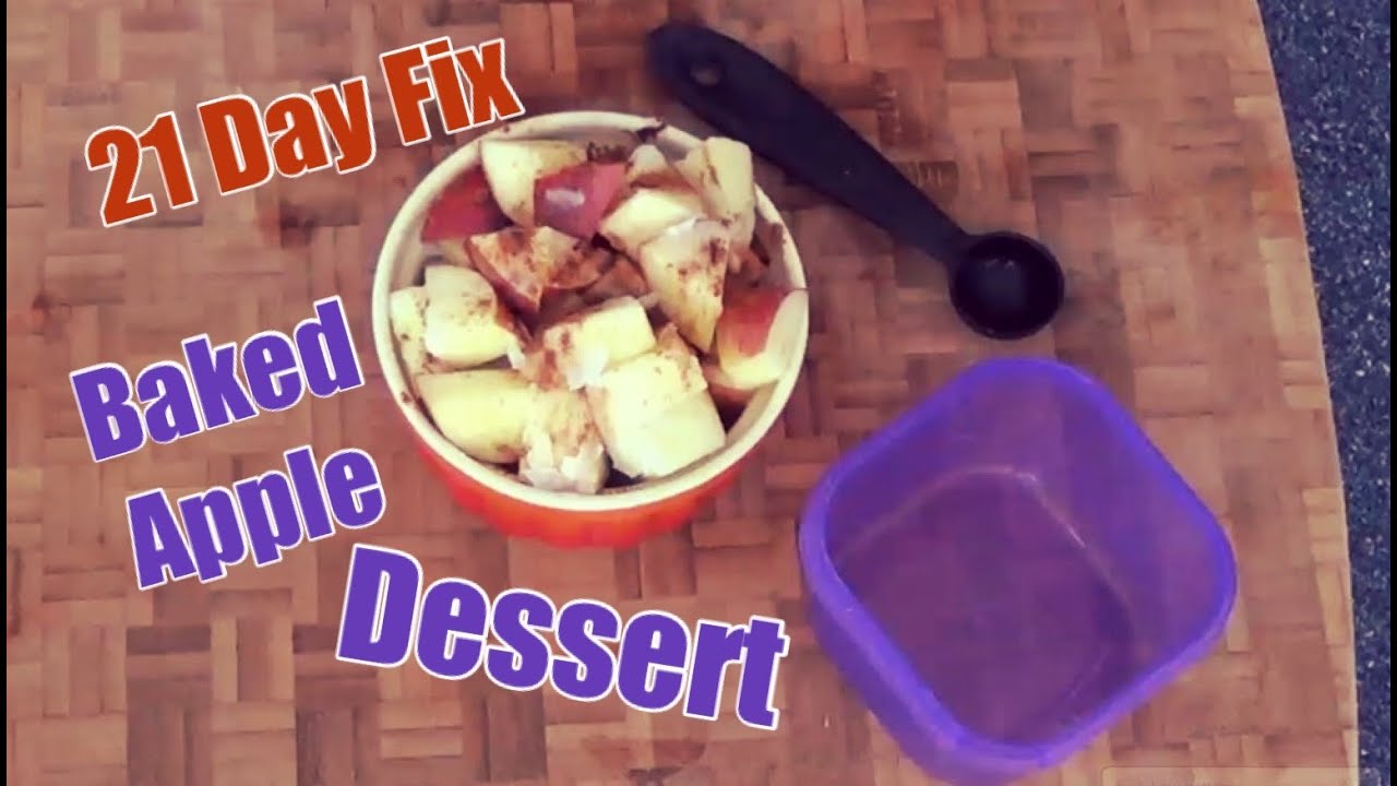 21 DAY FIX RECIPE - BAKED APPLE DESSERT