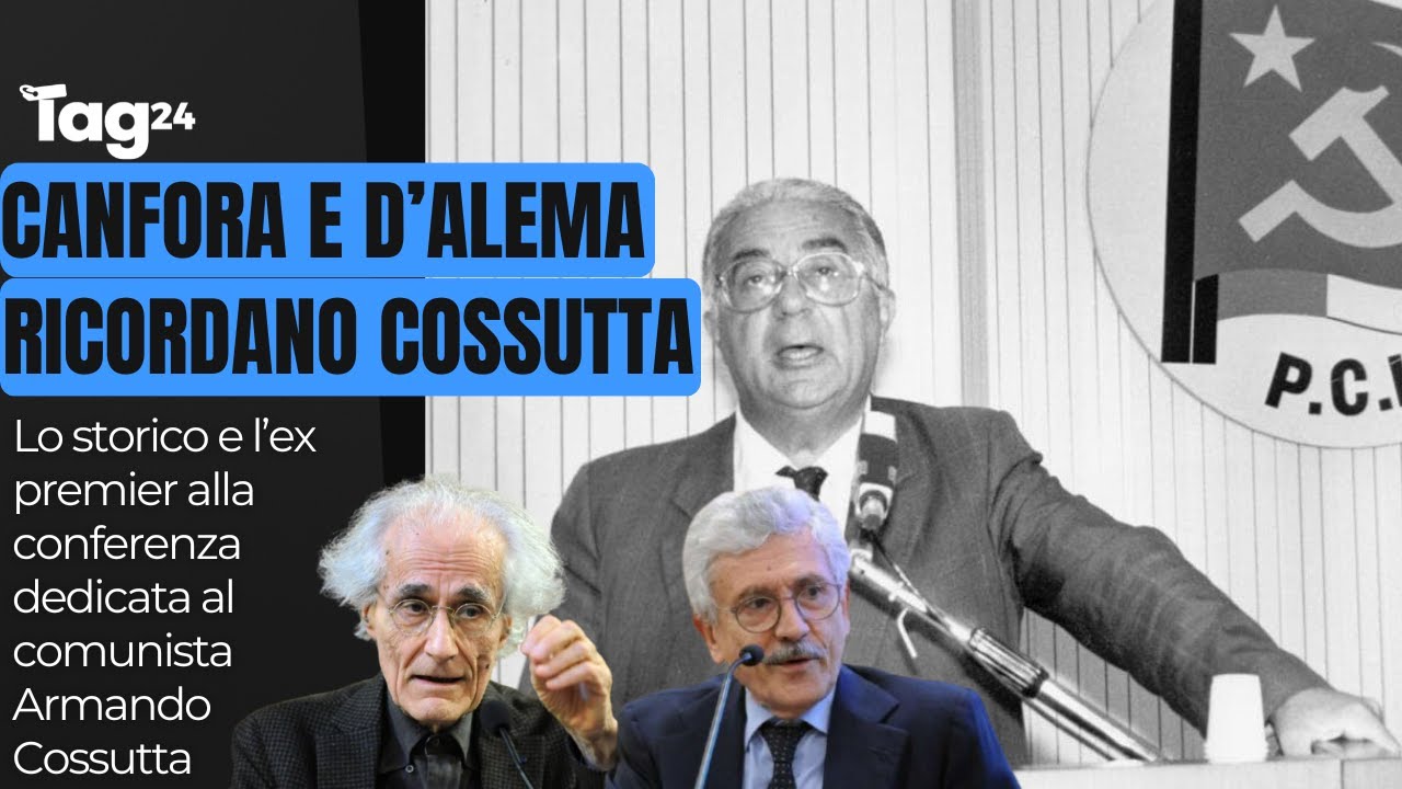 Canfora e D'Alema ricordano Armando Cossutta, ex dirigente del PCI
