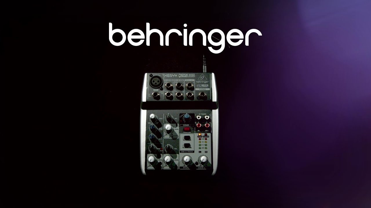 Behringer XENYX Q502USB USB Mixer | Gear4music demo