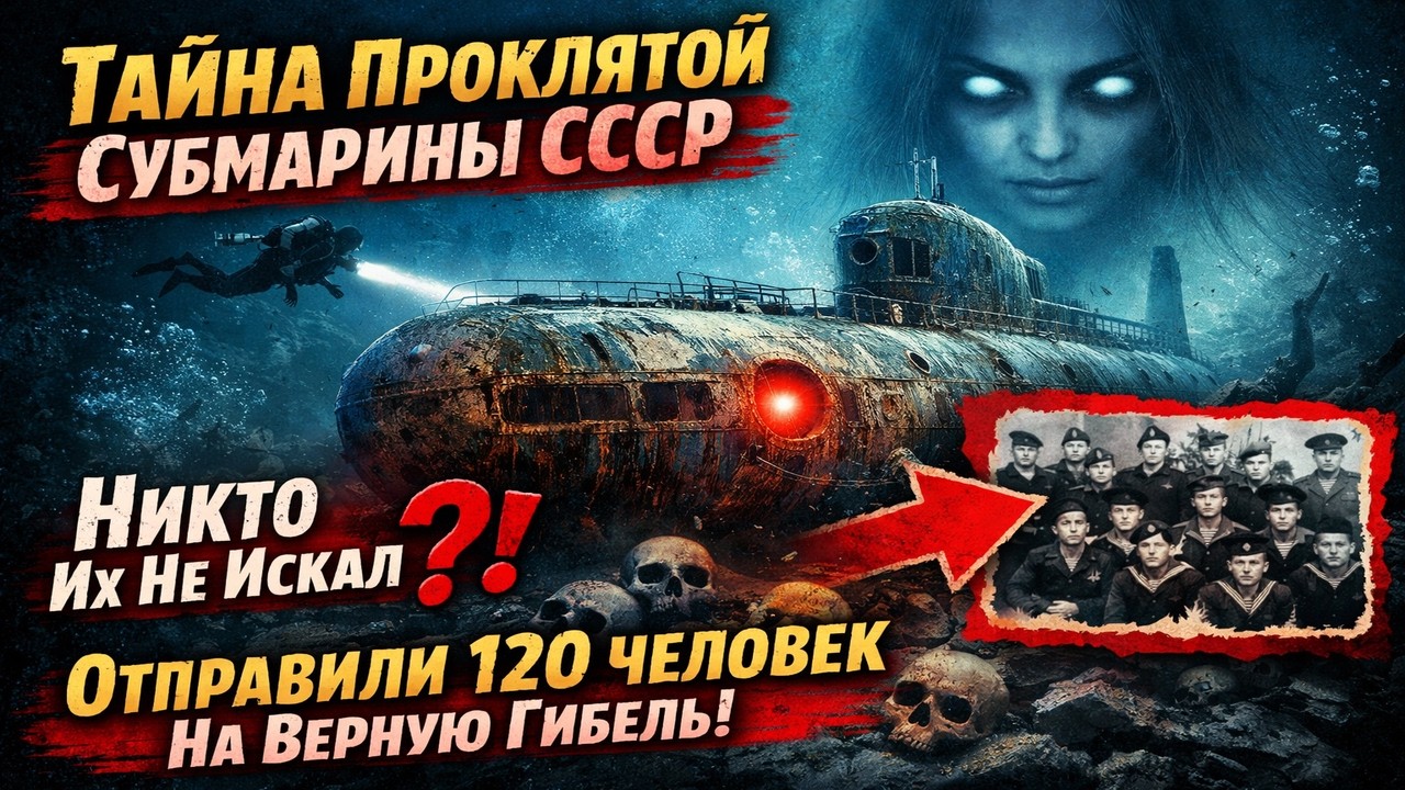 СССР СКРЫВАЛ ЭТО 30 ЛЕТ! Проклятая субмарина и 120 человек, обречённых на гибель…