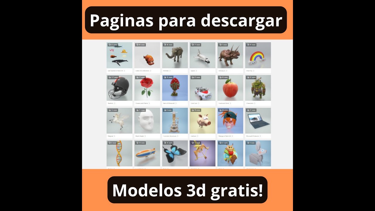 Descargar modelos 3d gratis - 6 paginas free - dise&ntilde;o e impresion 3d