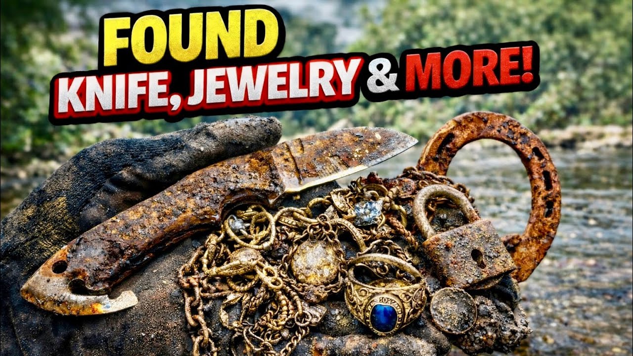 Unbelievable!! Stolen Jewelry Found Magnet Fishing!! (Cops Showed Up)