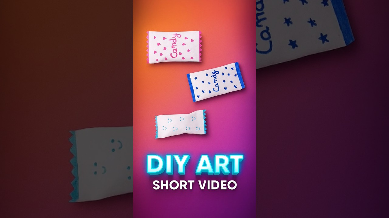DIY Candy Wrapper | Creative Paper Art | Shorts