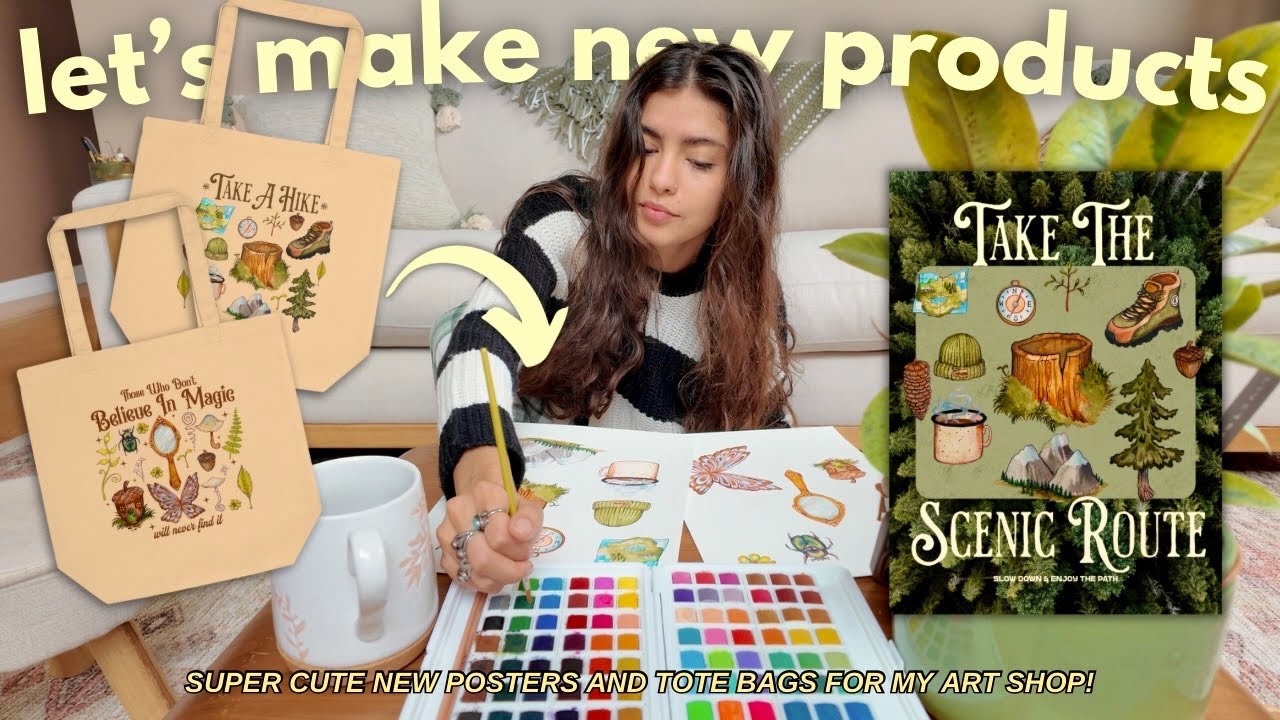 Watch Me Make New Products For My Online Art Small Business ✷🎨