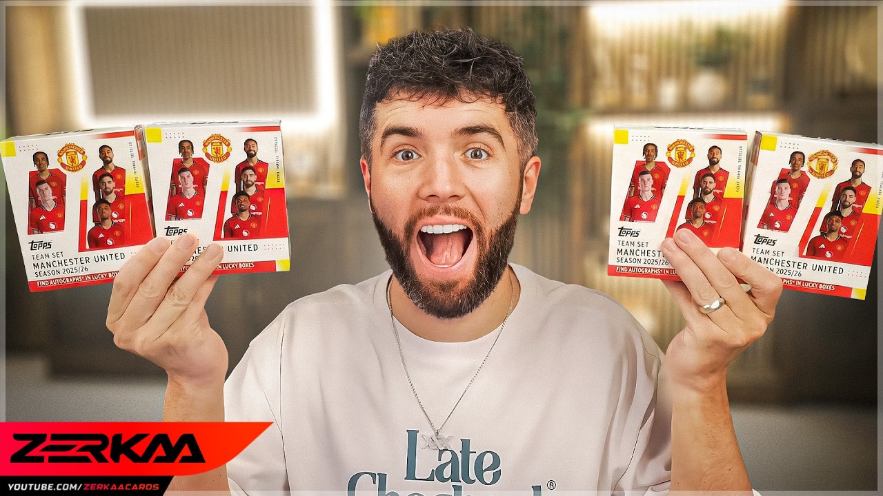 I Opened 4 Manchester United *ONLY* Team Set Boxes...