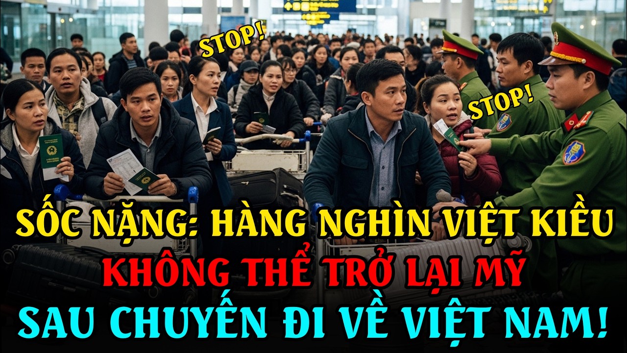 HÀNG NGHÌN VIỆT KIỀU KHÔNG THỂ TRỞ LẠI MỸ SAU CHUYẾN ĐI VỀ VIỆT NAM!