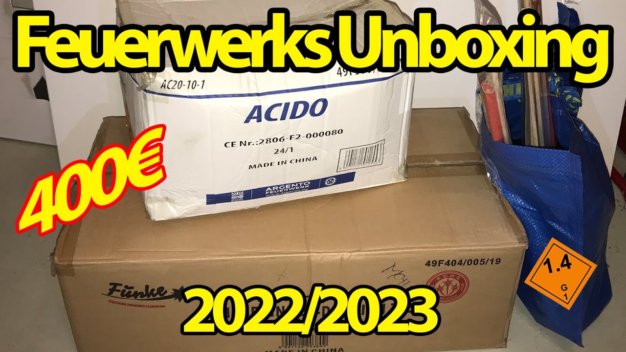 400€ | FEUERWERK UNBOXING | Silvester Bestellung 2022/2023 | Mohl Feuerwerk | Go4Pyro