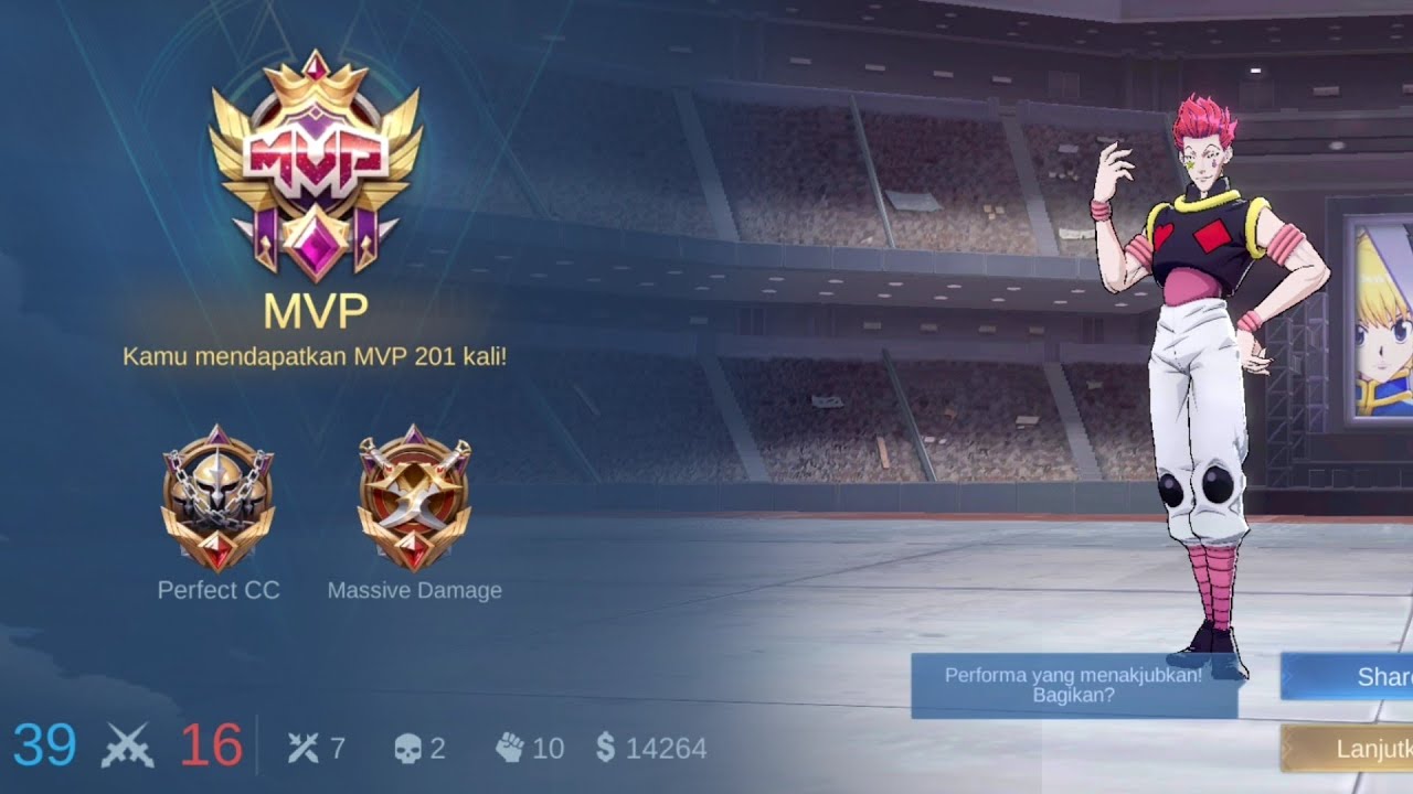 Mobile Legends Bang Bang! MVP hanya cinta dan malam!